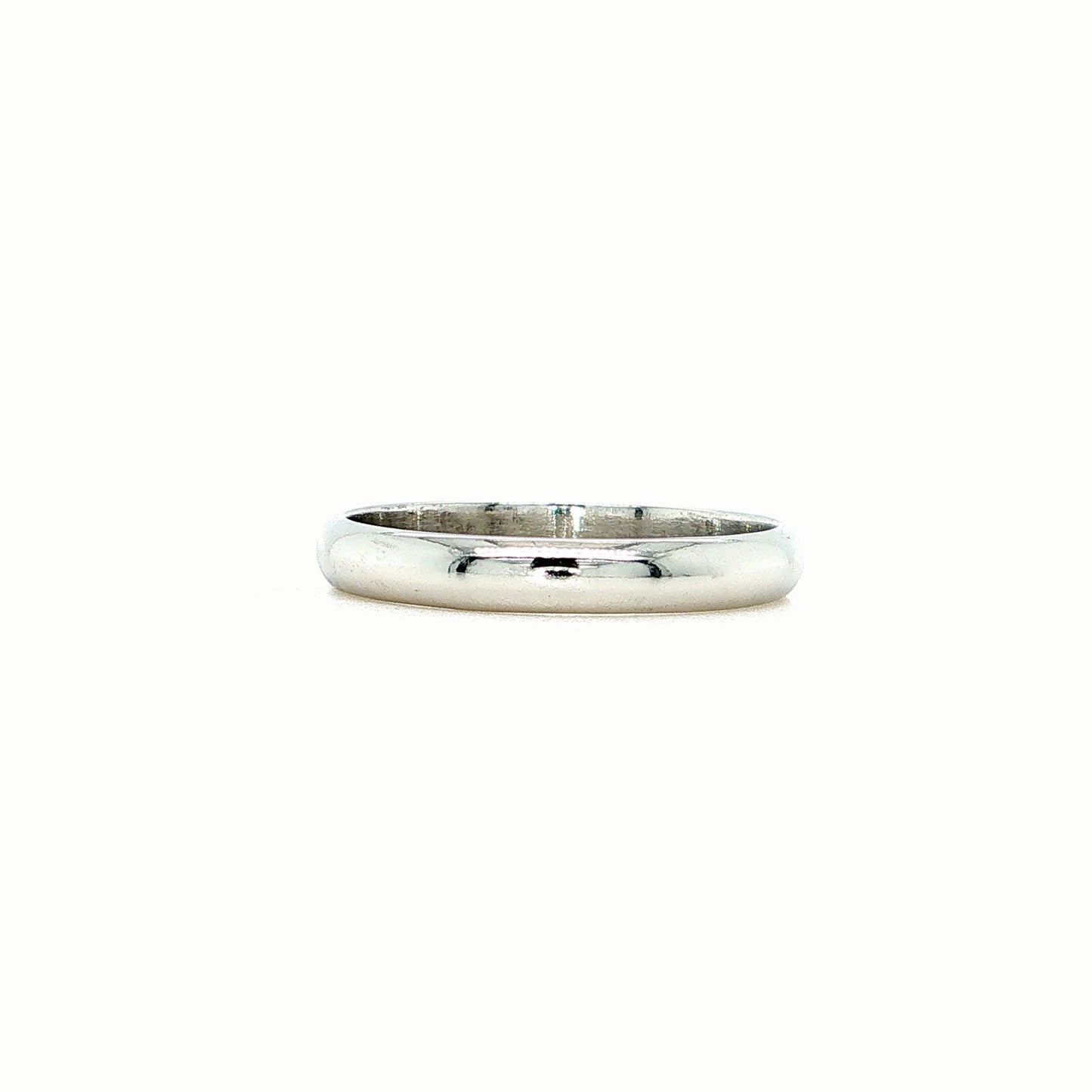 The 3mm Classic Band (Ready to ship in Polished Platinum Size 8)