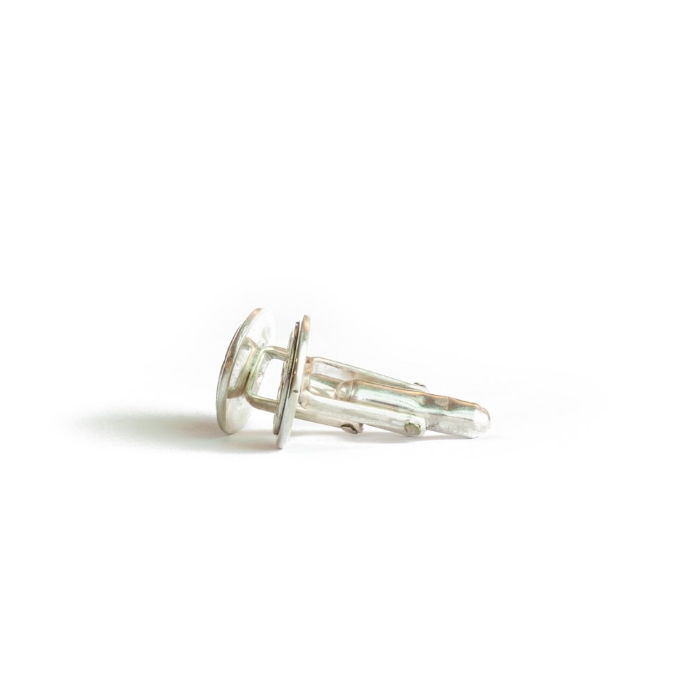 The Black Spinel Compass Cufflinks - W.R. Metalarts