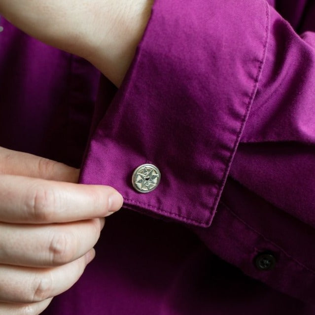 The Black Spinel Compass Cufflinks - W.R. Metalarts