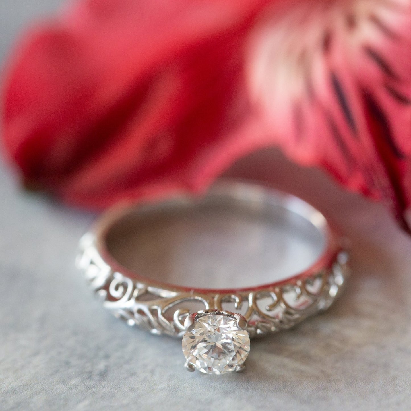 The Modern Vintage Botanical Ring - W.R. Metalarts