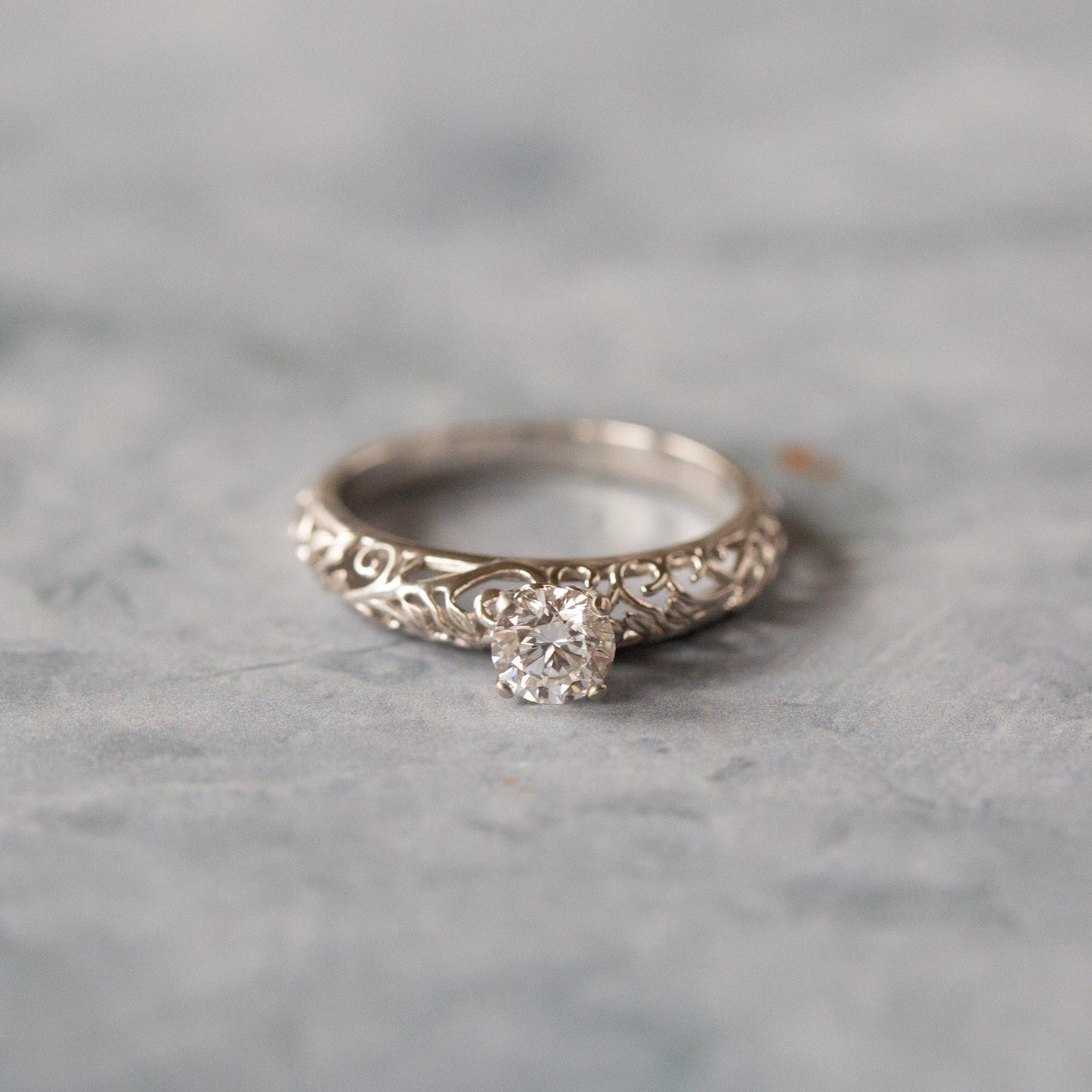 The Modern Vintage Botanical Ring - W.R. Metalarts