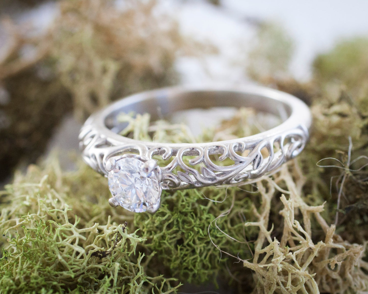 The Modern Vintage Botanical Ring - W.R. Metalarts