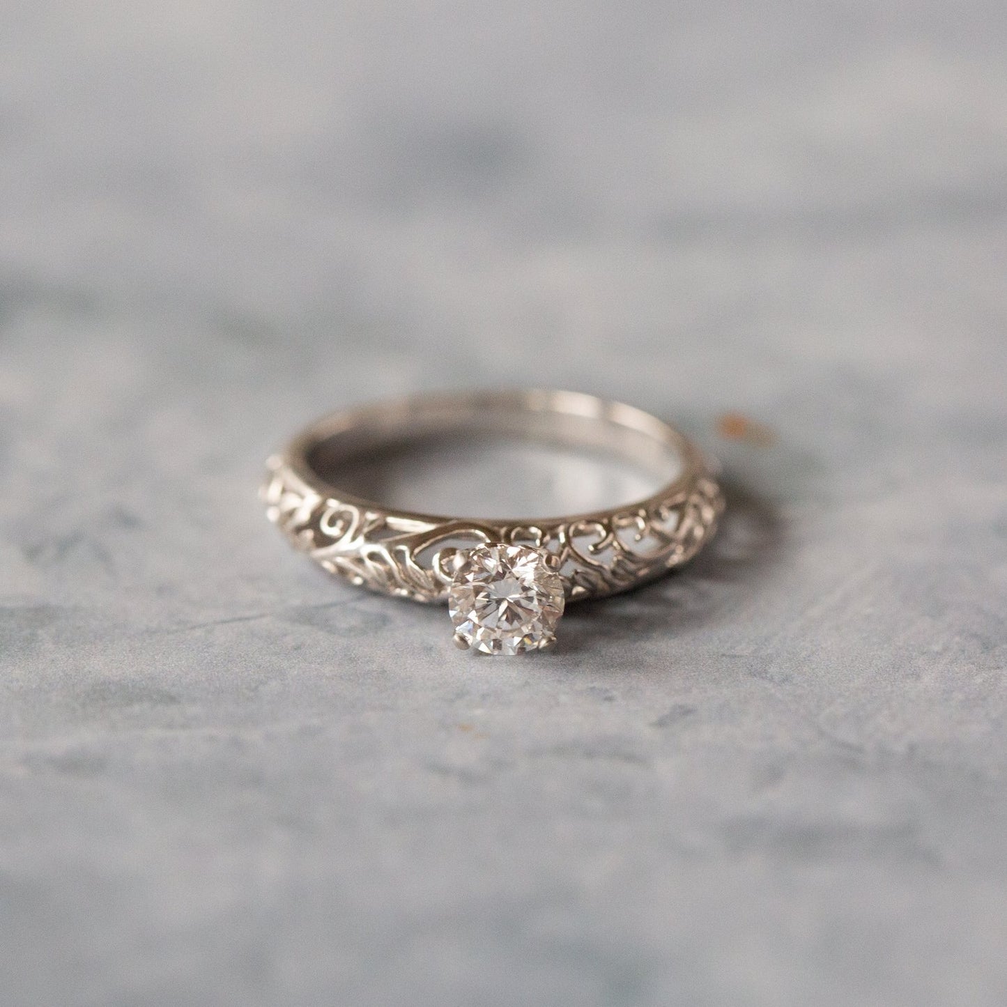 The Modern Vintage Botanical Ring - W.R. Metalarts