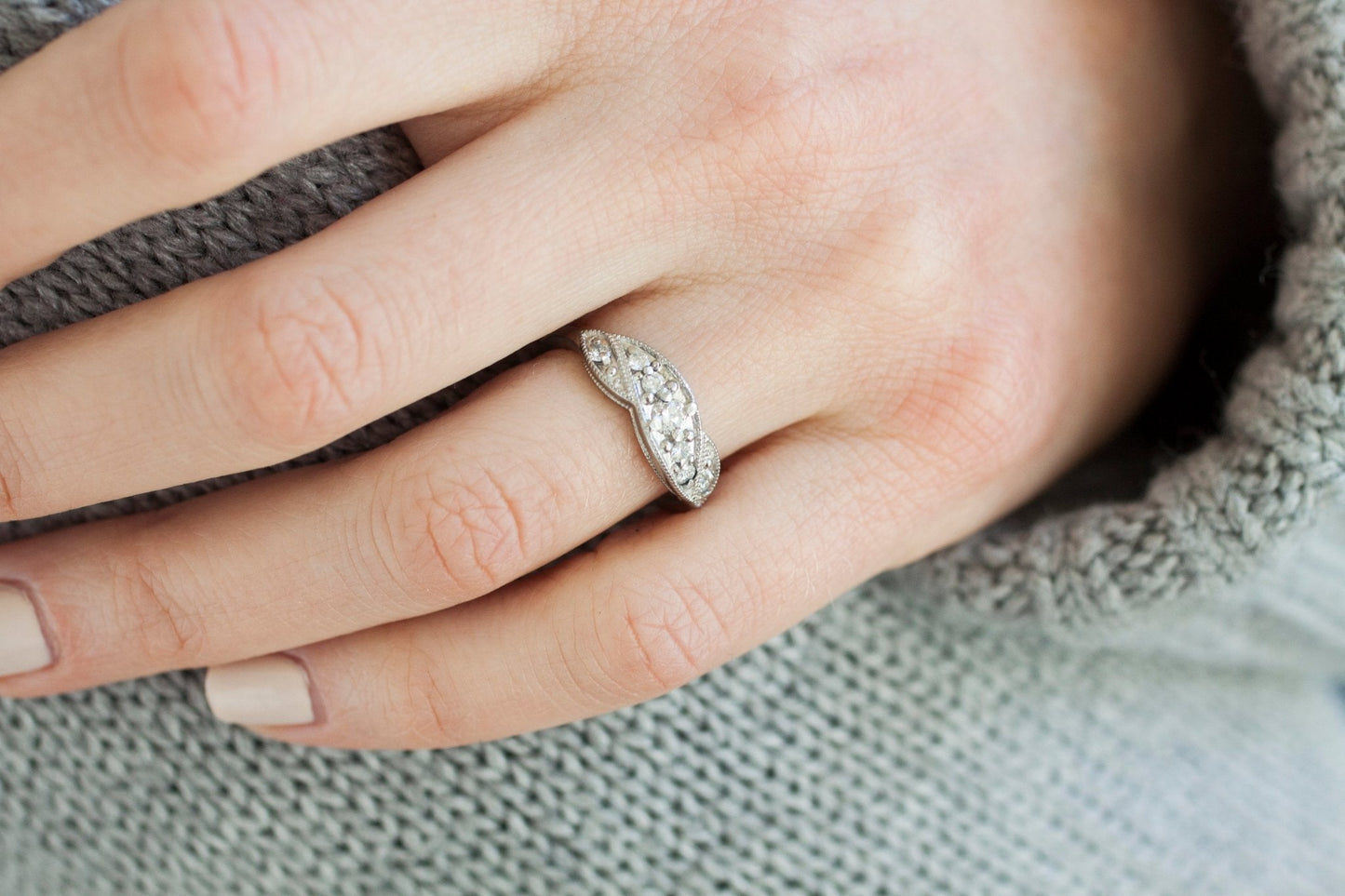 The Modern Vintage Cocktail Ring - W.R. Metalarts