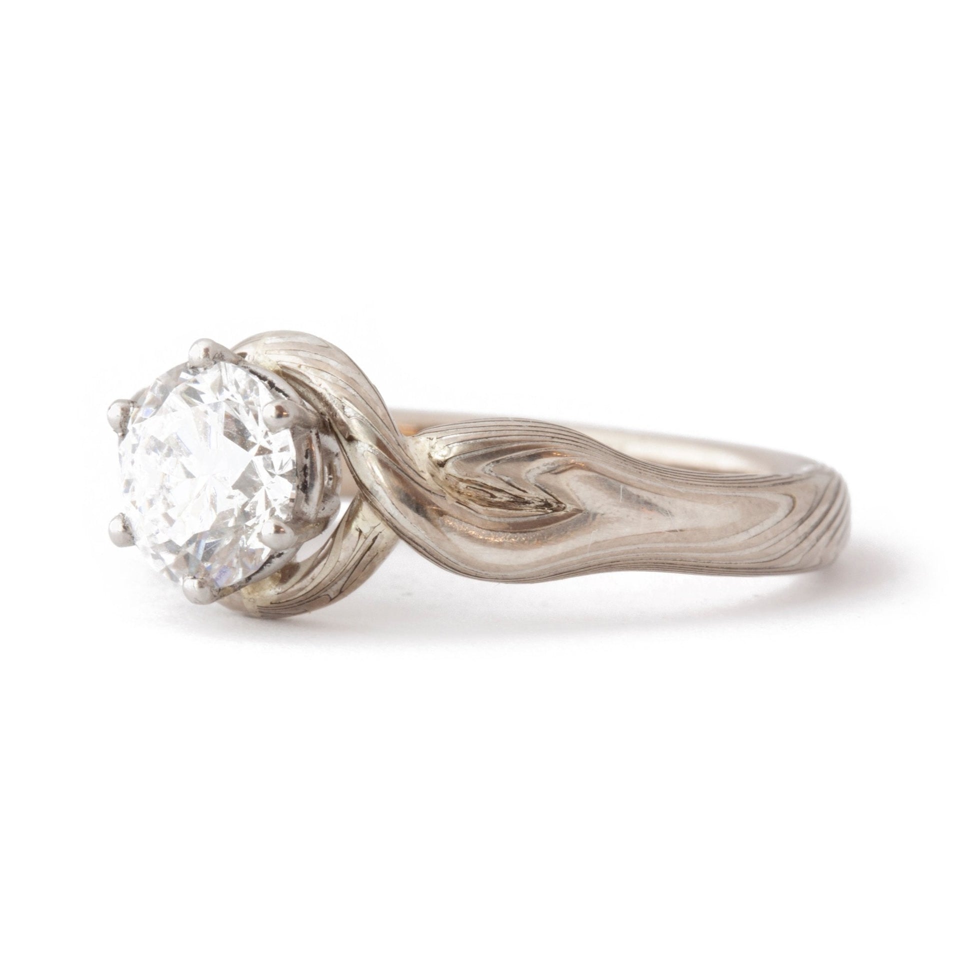 The Mokume Twist Ring - W.R. Metalarts