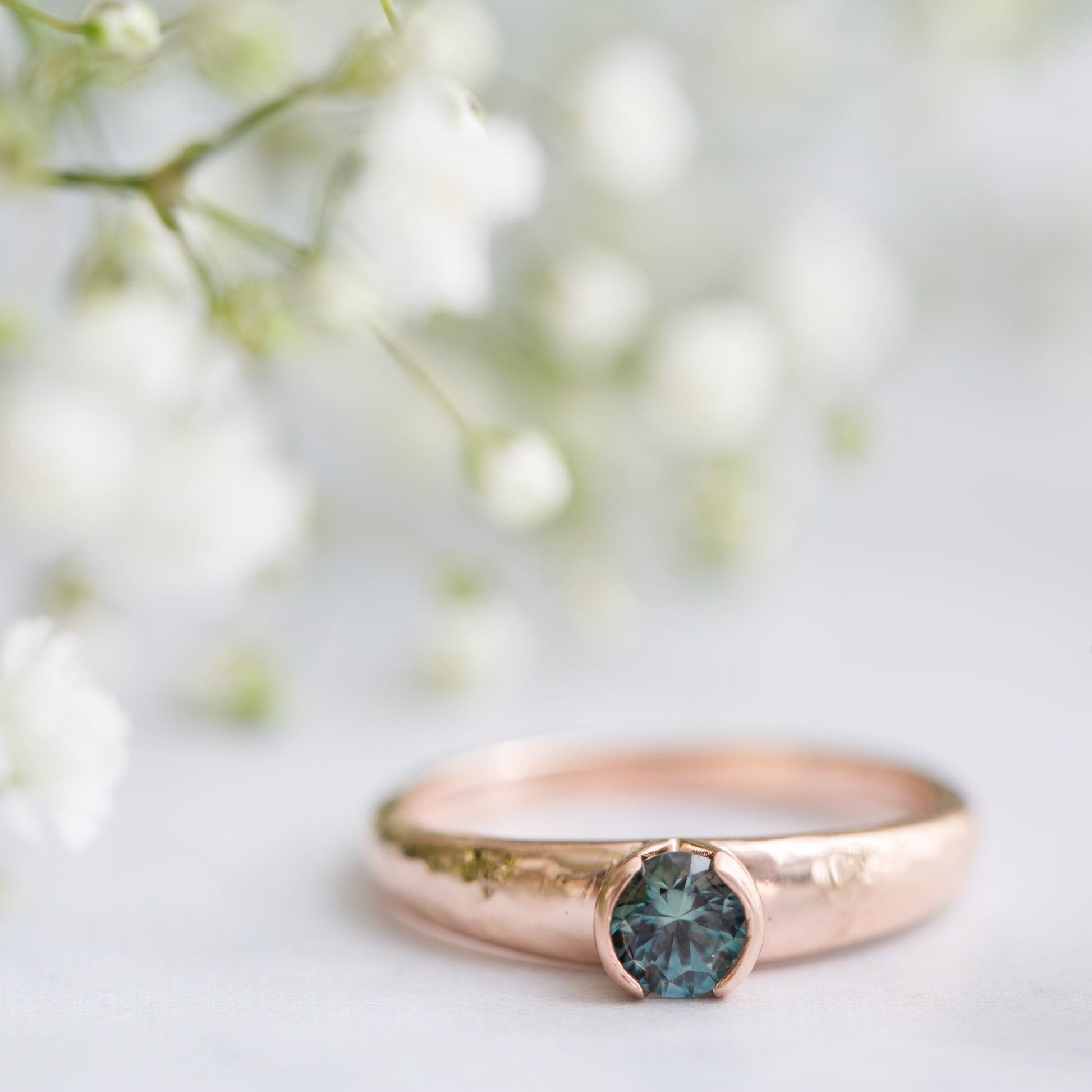 The Montana Sapphire Solitaire - W.R. Metalarts