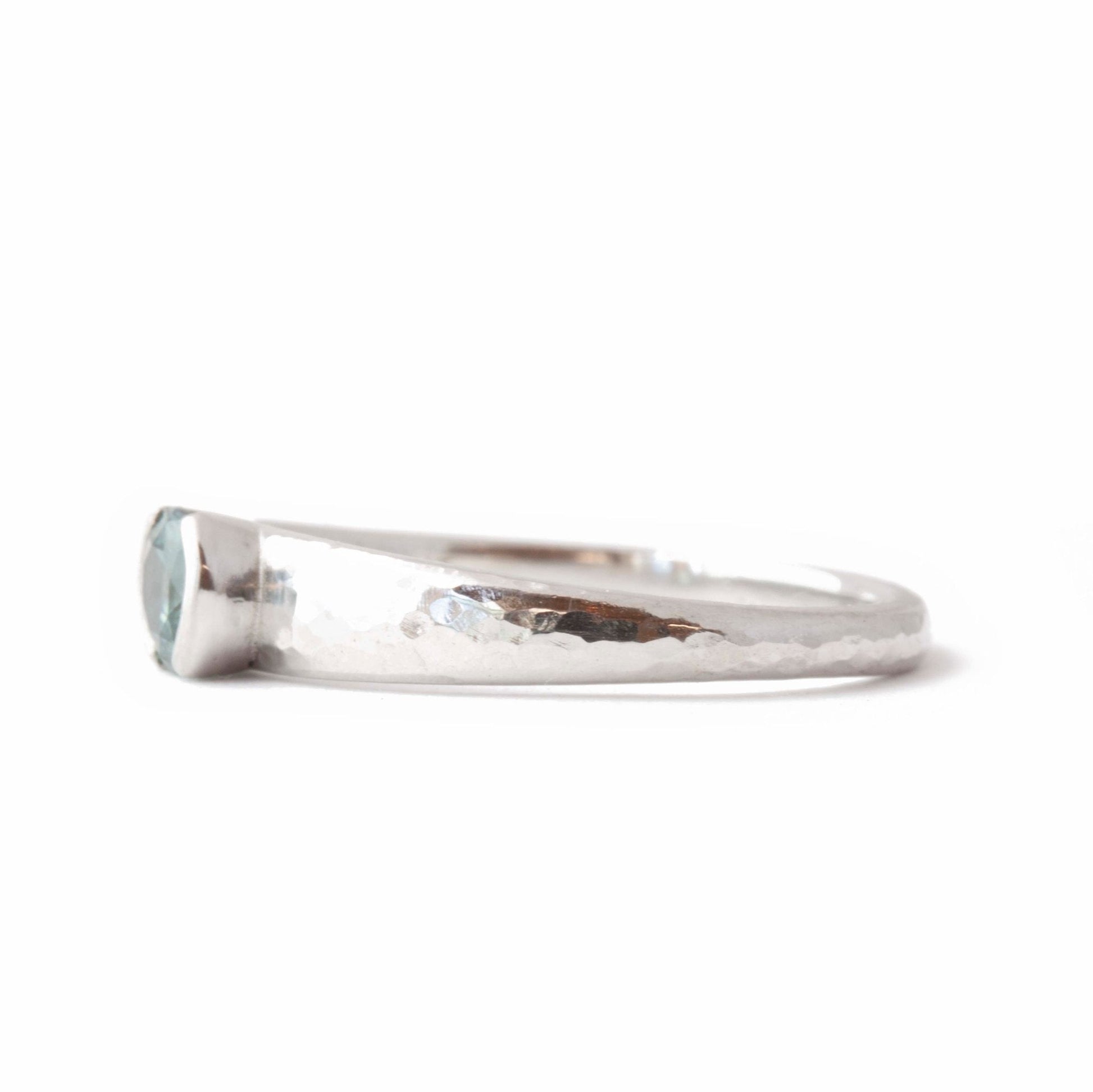 The Montana Sapphire Solitaire - W.R. Metalarts