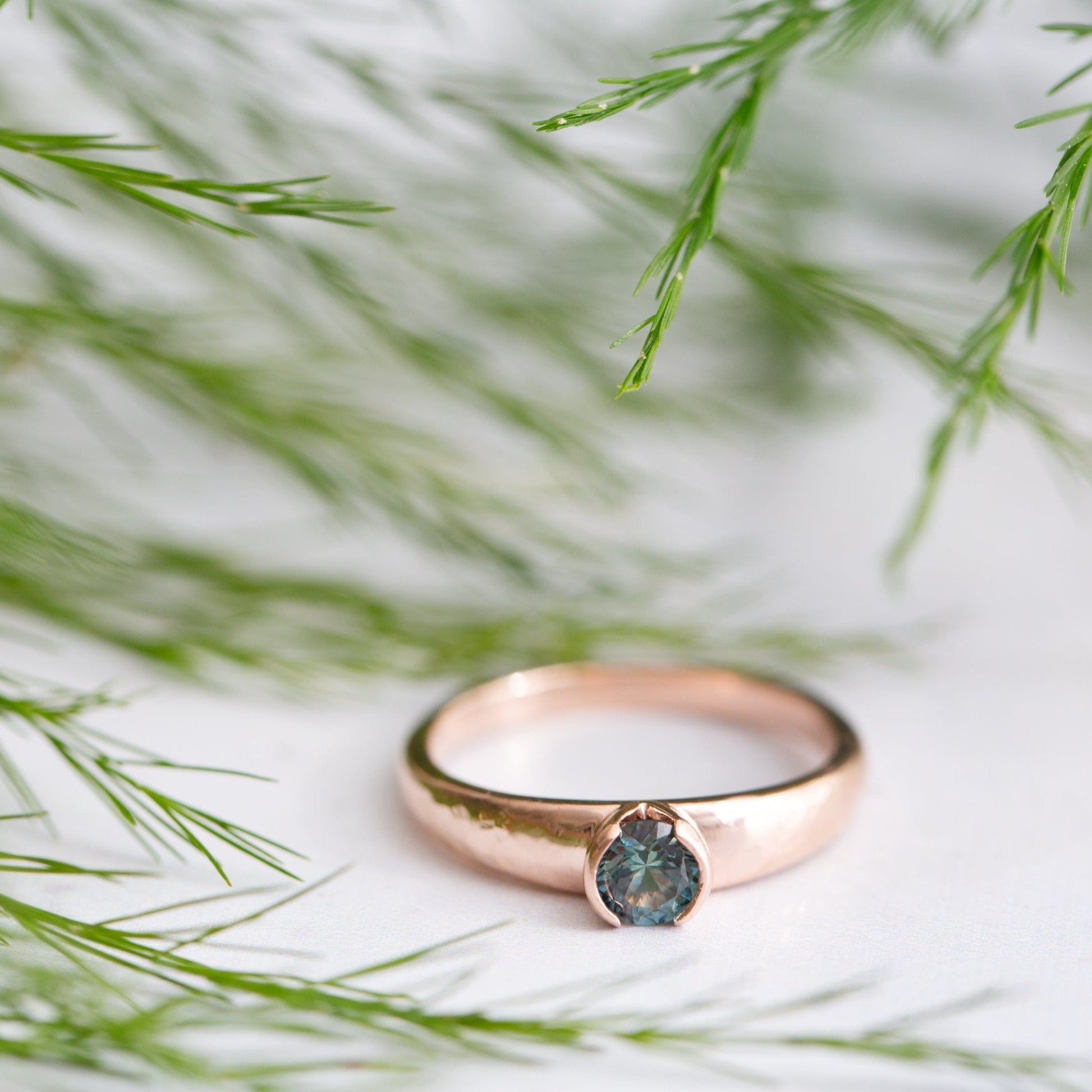 The Montana Sapphire Solitaire - W.R. Metalarts