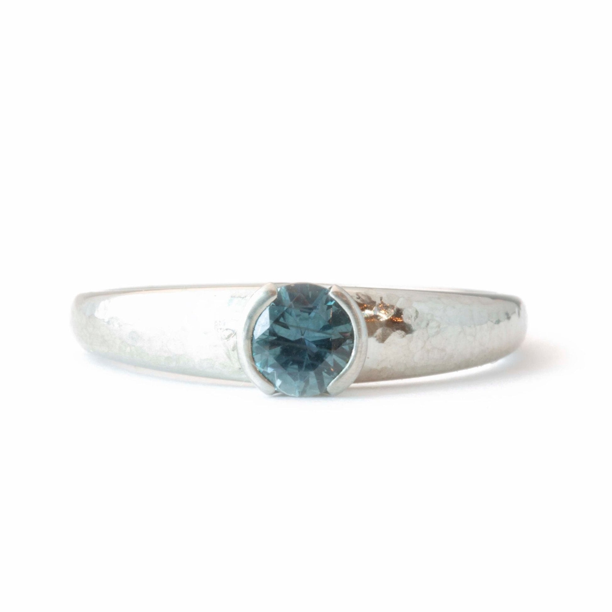 The Montana Sapphire Solitaire - W.R. Metalarts