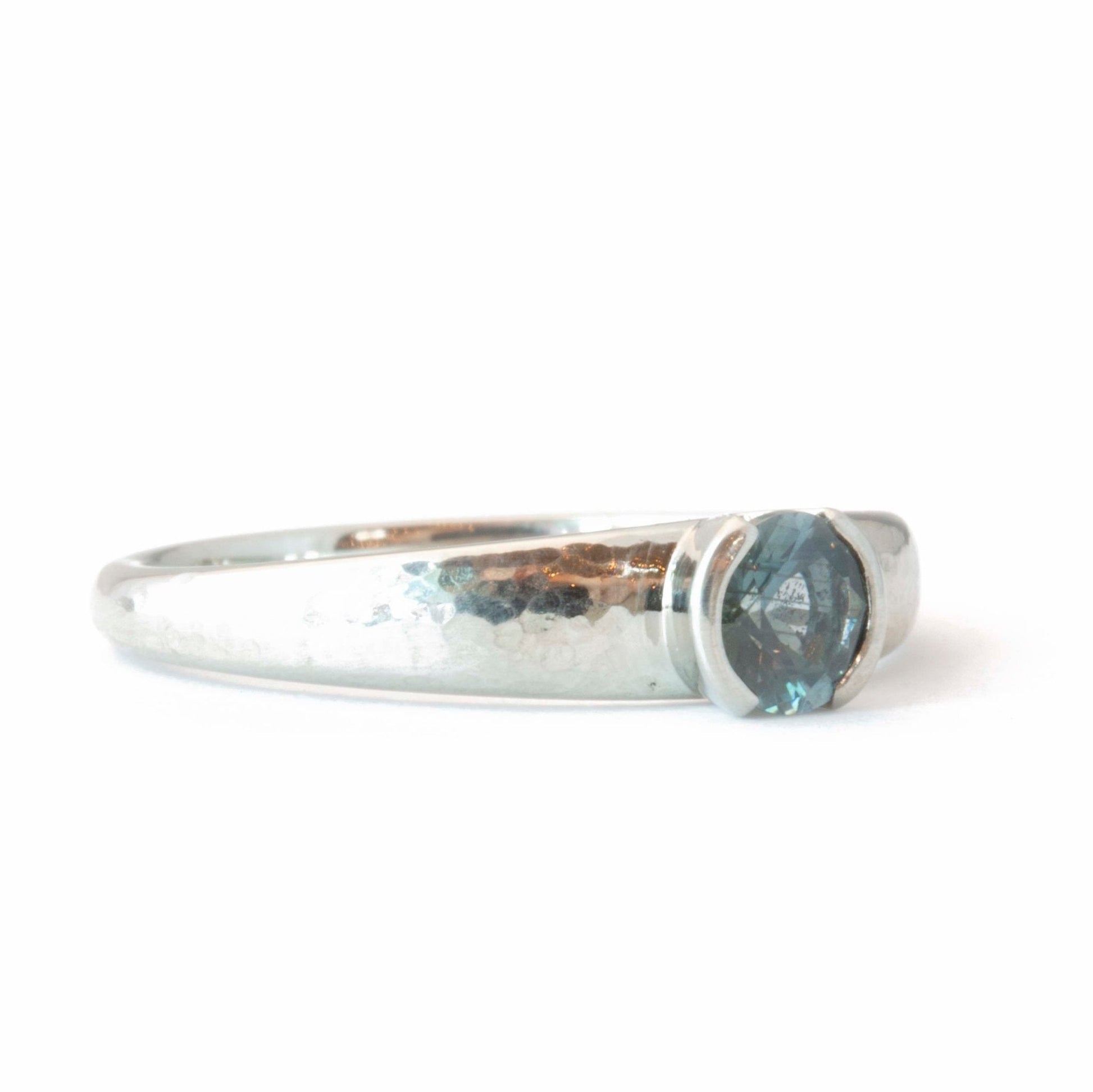 The Montana Sapphire Solitaire - W.R. Metalarts
