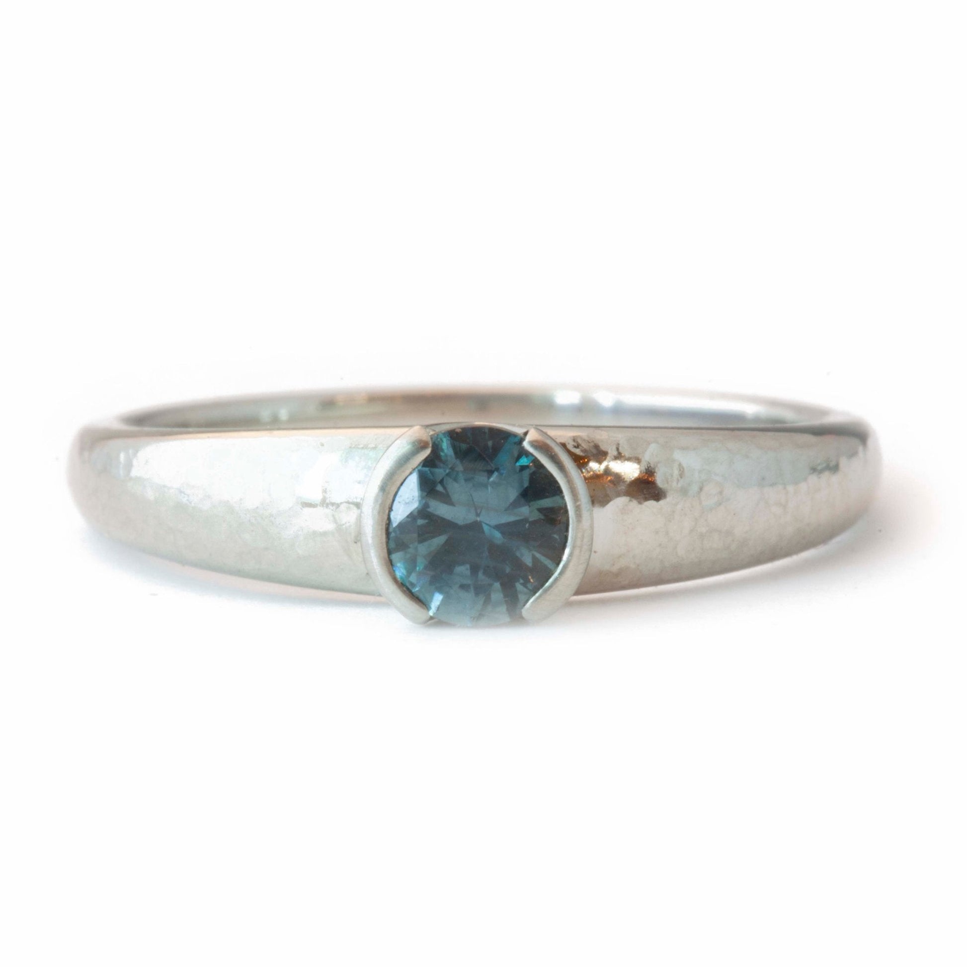 The Montana Sapphire Solitaire - W.R. Metalarts