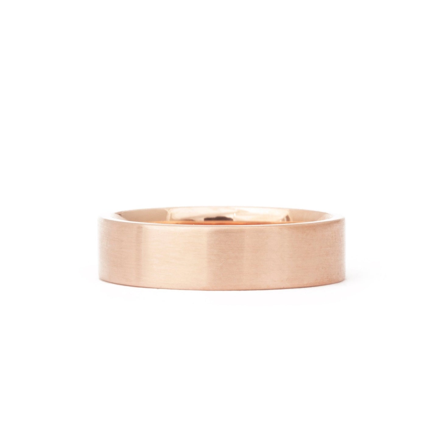 The Rose Gold Band (Flat Profile) - W.R. Metalarts