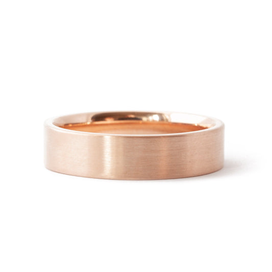 The Rose Gold Band (Flat Profile) - W.R. Metalarts