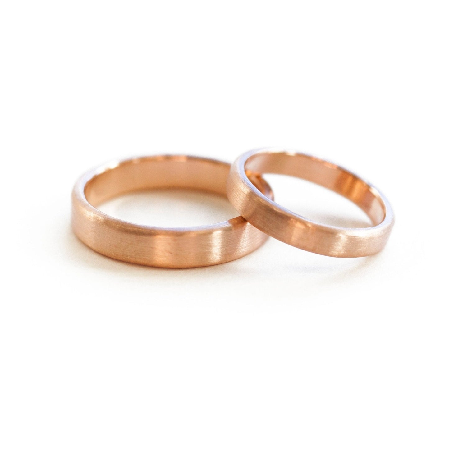 The Rose Gold Band (Flat Profile) - W.R. Metalarts