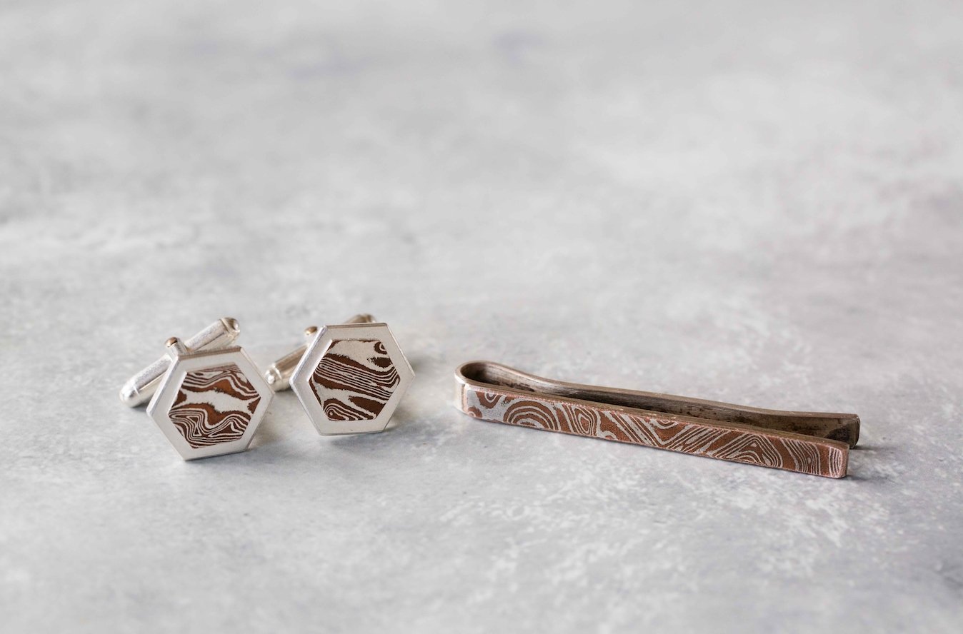 The Topography Tie Bar - W.R. Metalarts
