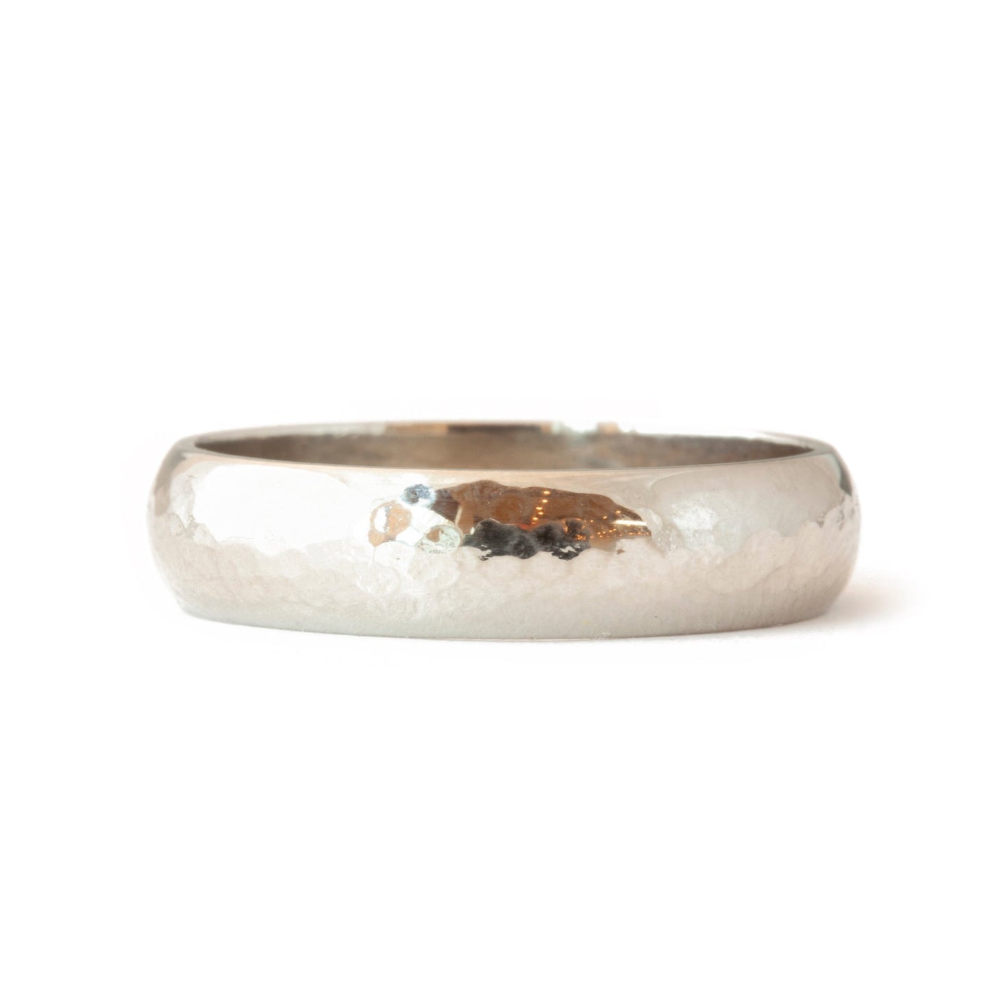 The White Gold Hammered Band - W.R. Metalarts