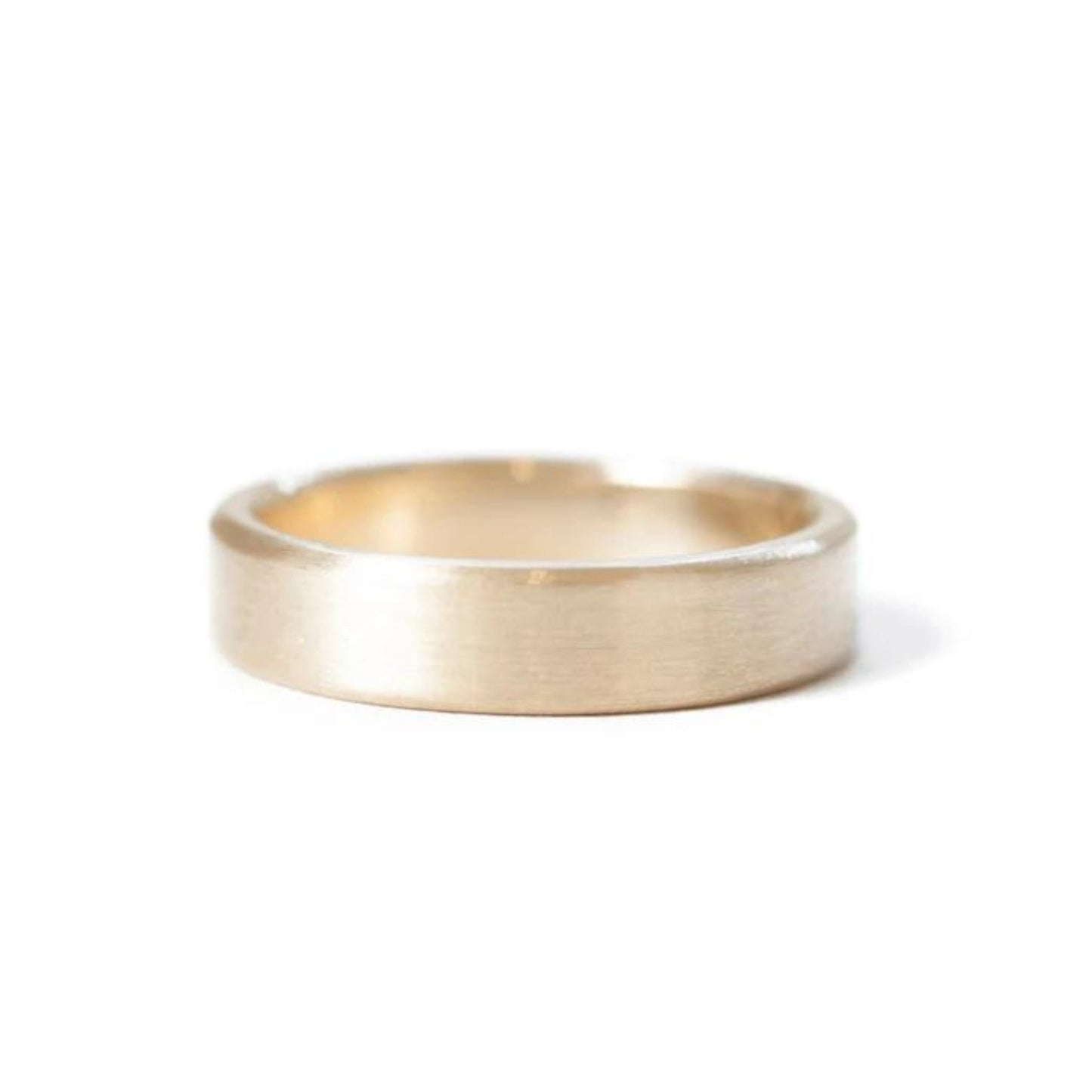 The Yellow Gold Band (Flat Profile) - W.R. Metalarts