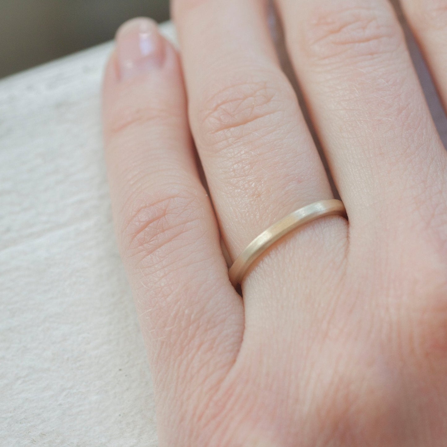 The Yellow Gold Band (Flat Profile) - W.R. Metalarts