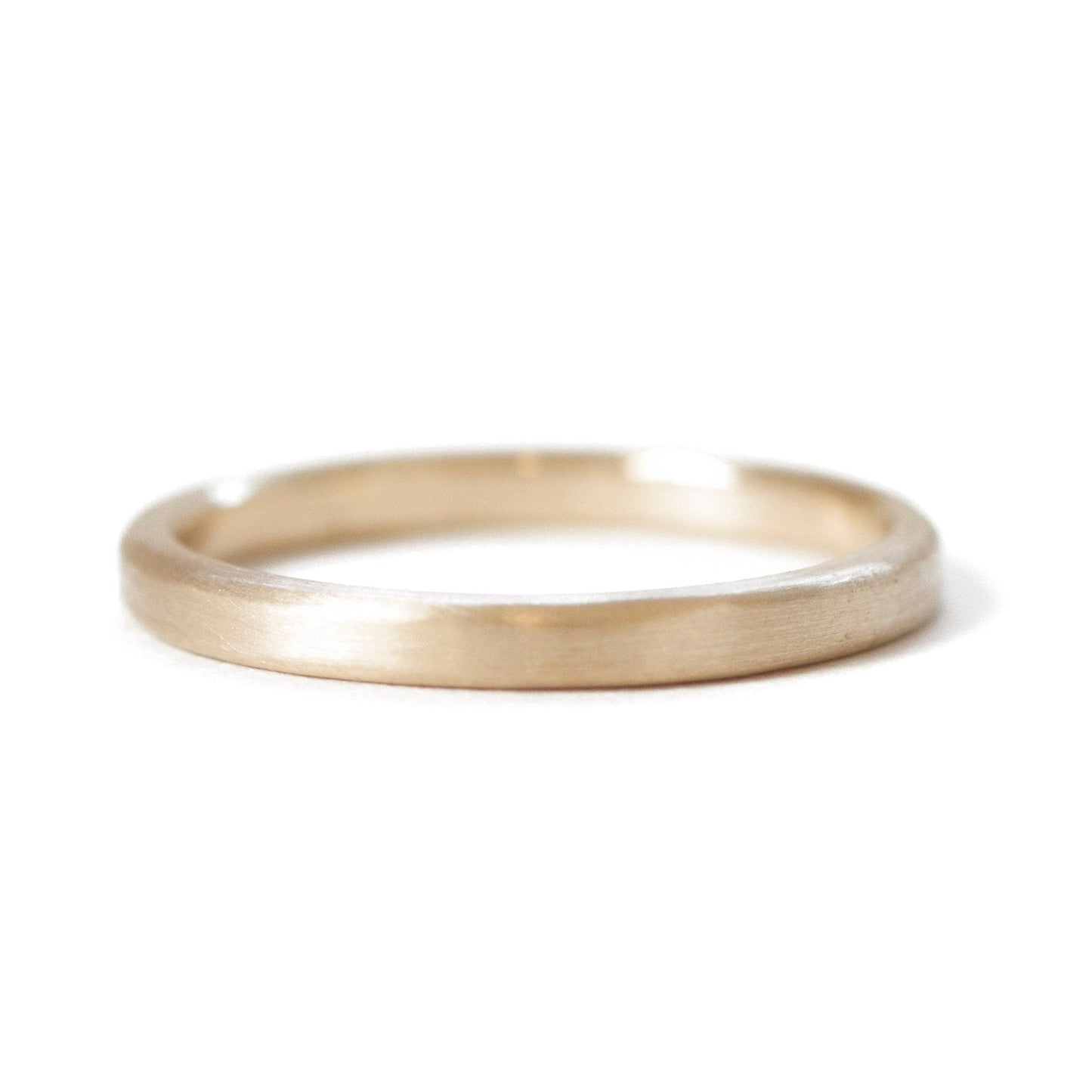 The Yellow Gold Band (Flat Profile) - W.R. Metalarts