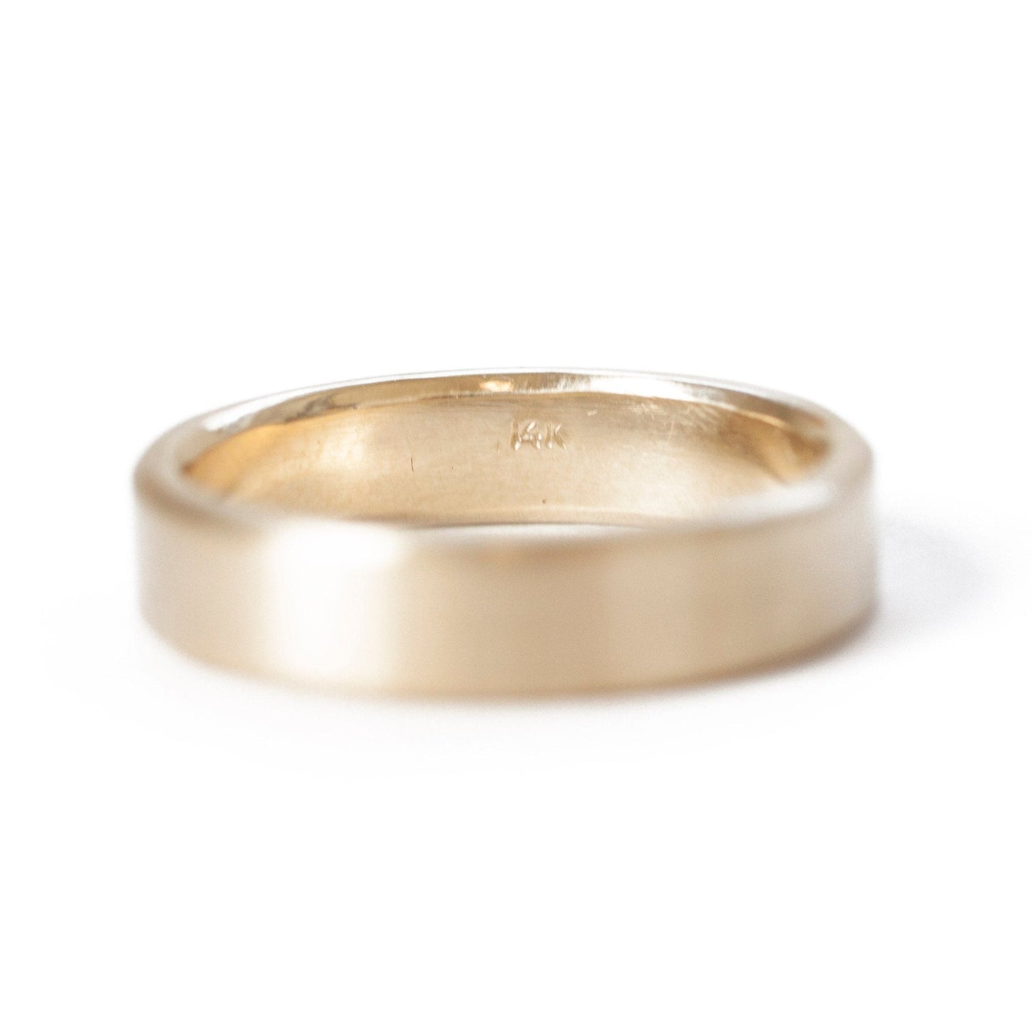The Yellow Gold Band (Flat Profile) - W.R. Metalarts