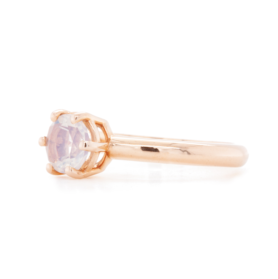 The Oregon Opal Solitaire (Ready to ship in size 6.75)