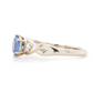 The Fairmined Sri Lankan Sapphire and Diamond Three-Stone Twist Ring (Ready to ship in size 6.25)