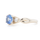 The Fairmined Sri Lankan Sapphire and Diamond Three-Stone Twist Ring (Ready to ship in size 6.25)