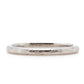 The Railroad Texture Band (Ready to ship in 2mm width 14K white gold size 7.25)