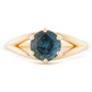 The Fairmined Split Shank MOYO Sapphire Solitaire (Ready to ship in size 6.5)