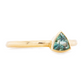 The Montana Sapphire Trillion-Cut Carved Solitaire (Ready to ship in size 7)