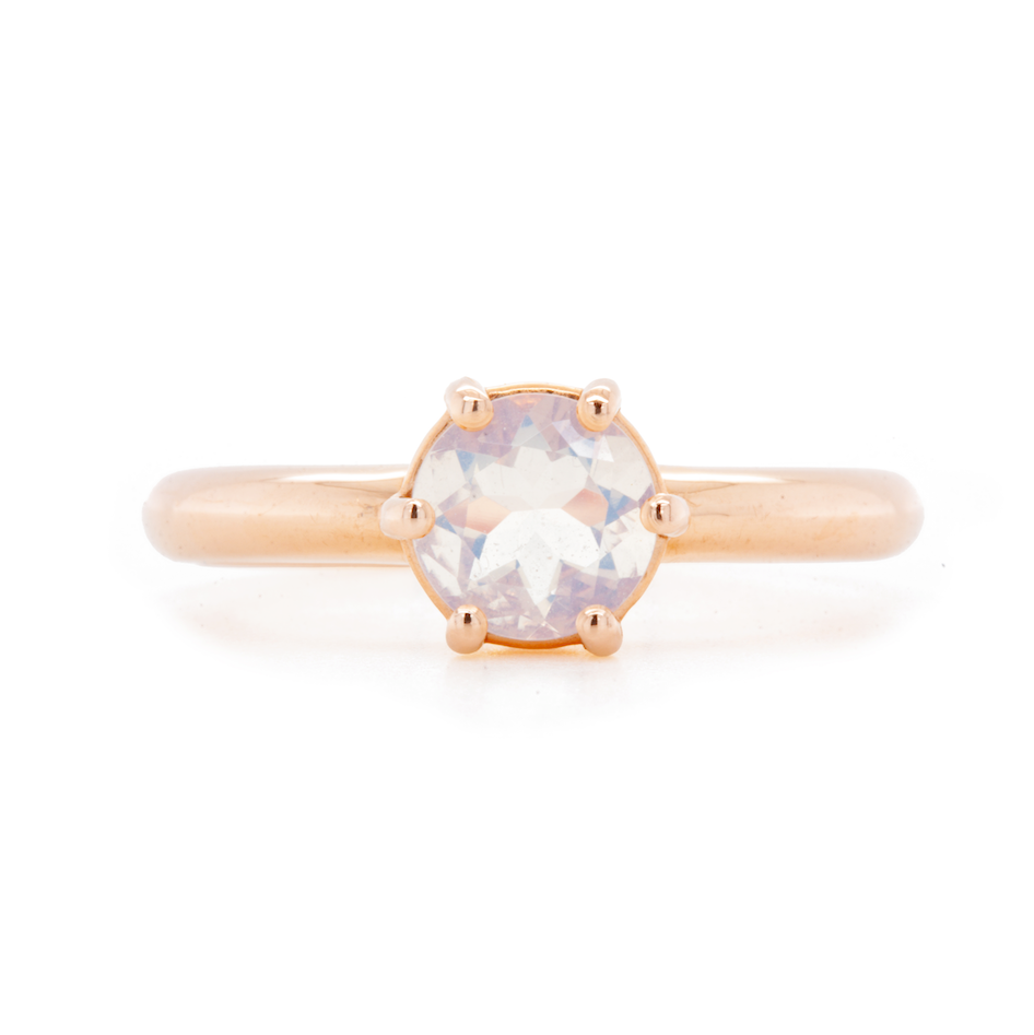 The Oregon Opal Solitaire (Ready to ship in size 6.75)