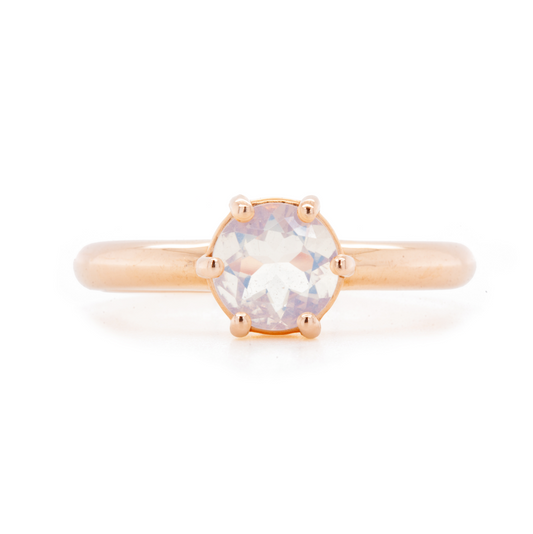 The Oregon Opal Solitaire (Ready to ship in size 6.75)