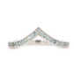 The Montana Sapphire Pointed Pavé Band (Ready to ship in size )