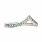 The Montana Sapphire Pointed Pavé Band (Ready to ship in size )