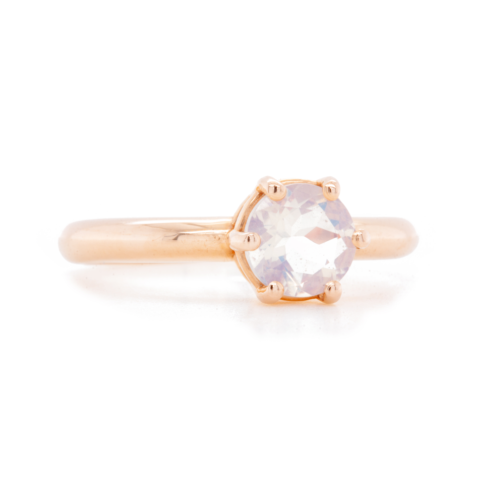 The Oregon Opal Solitaire (Ready to ship in size 6.75)