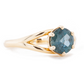 The Fairmined Split Shank MOYO Sapphire Solitaire (Ready to ship in size 6.5)