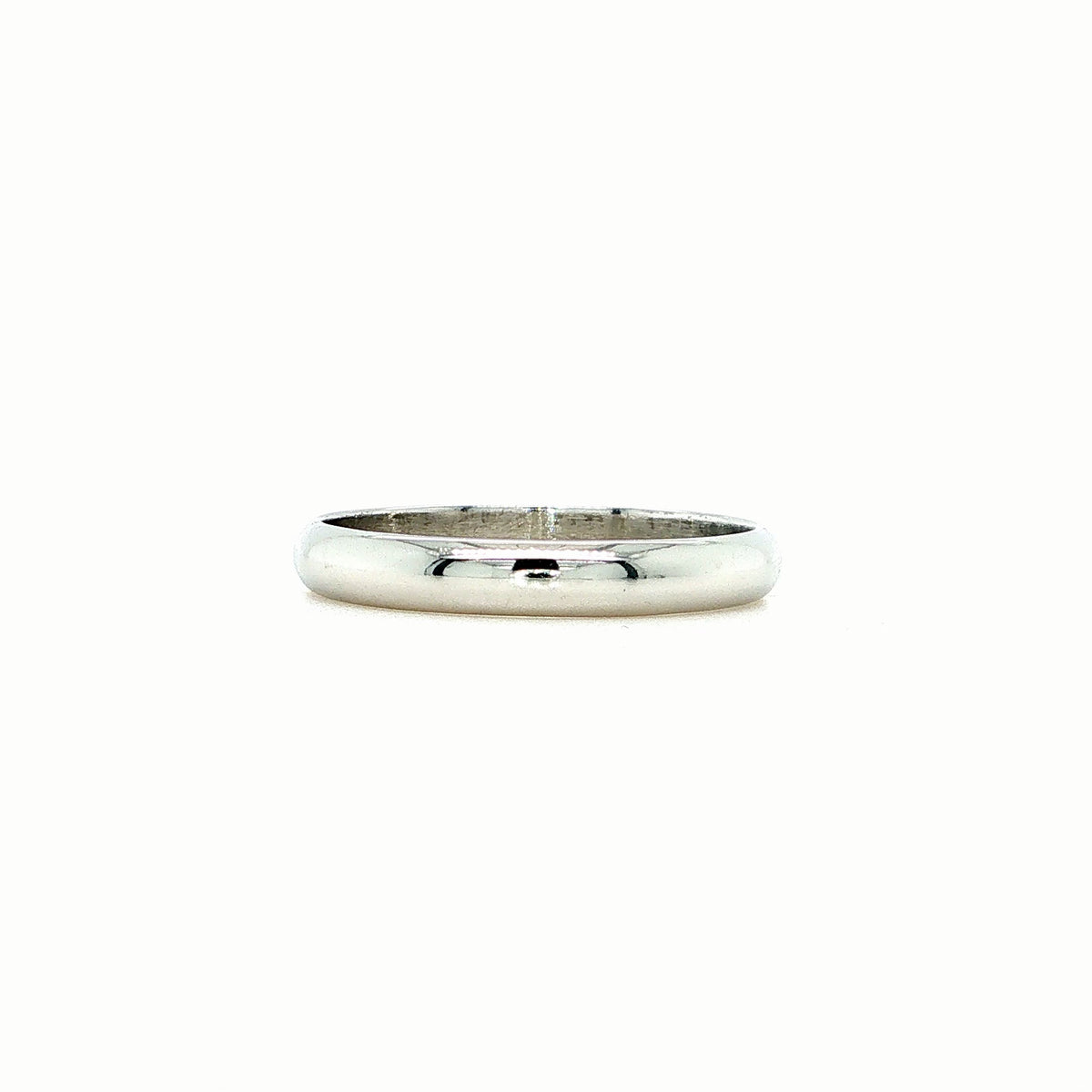 The 3mm Classic Band (Ready to ship in Polished Platinum Size 8)