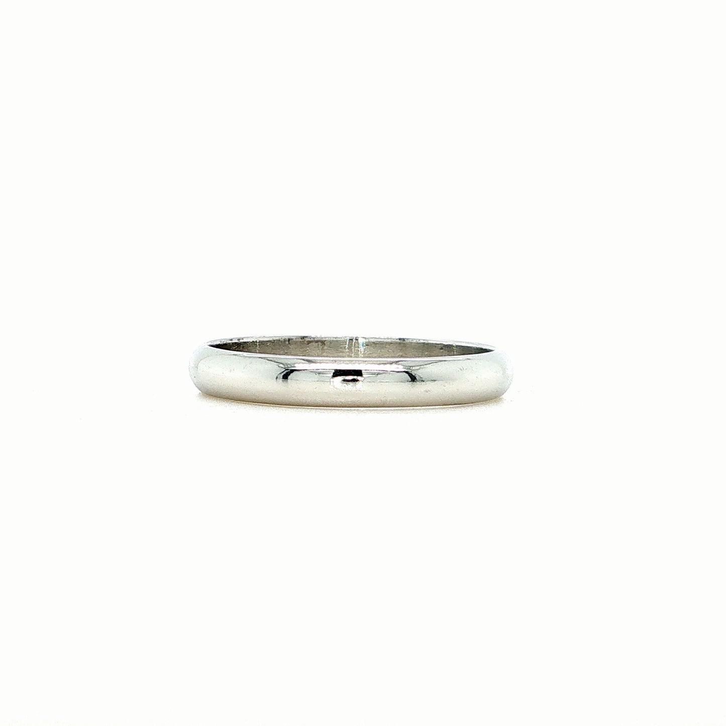 The 3mm Classic Band (Ready to ship in Polished Platinum Size 8)