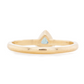 The Montana Sapphire Trillion-Cut Carved Solitaire (Ready to ship in size 7)