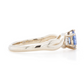 The Fairmined Sri Lankan Sapphire and Diamond Three-Stone Twist Ring (Ready to ship in size 6.25)