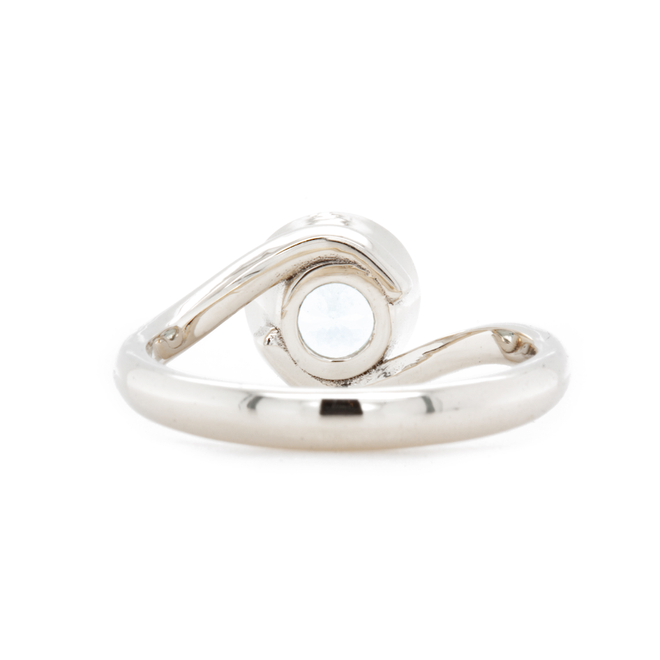 The Aquamarine Embrace Full Bezel (Ready to ship in size 5.75)