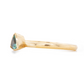 The Montana Sapphire Trillion-Cut Carved Solitaire (Ready to ship in size 7)
