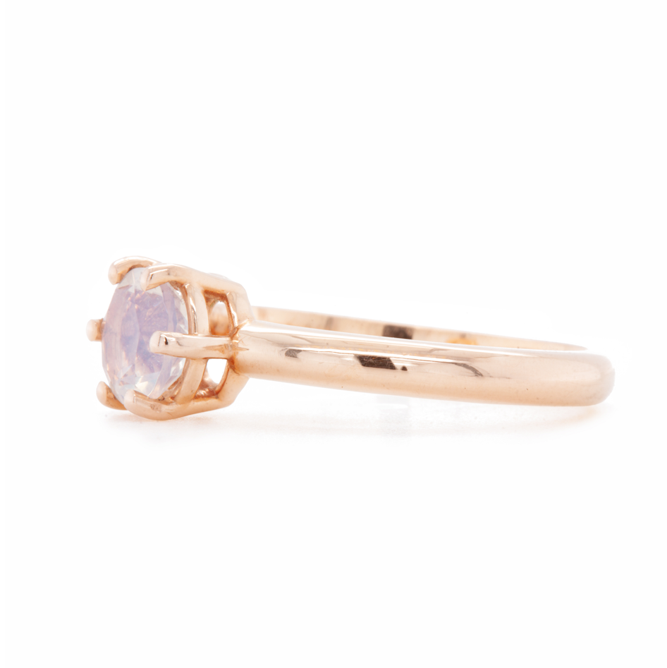 The Oregon Opal Solitaire (Ready to ship in size 6.75)