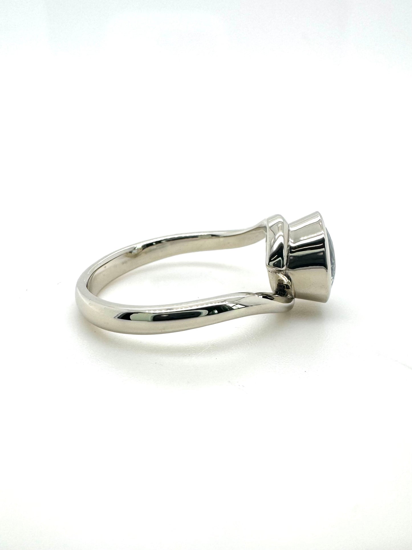 The Aquamarine Embrace Full Bezel (Ready to ship in size 5.75)