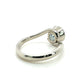 The Aquamarine Embrace Full Bezel (Ready to ship in size 5.75)