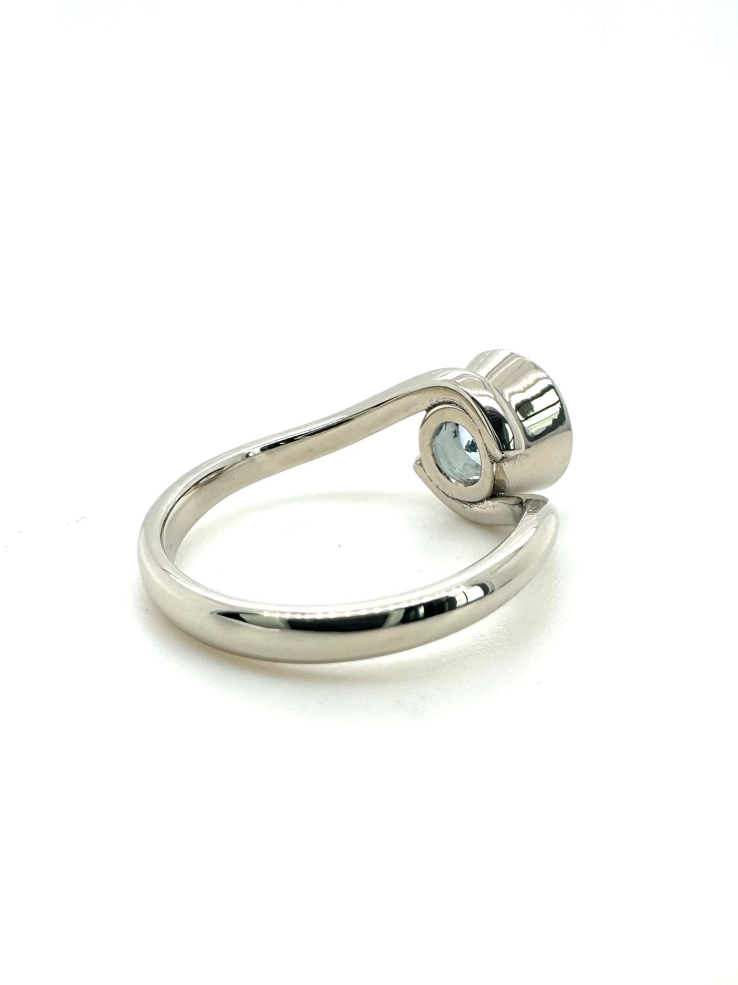 The Aquamarine Embrace Full Bezel (Ready to ship in size 5.75)
