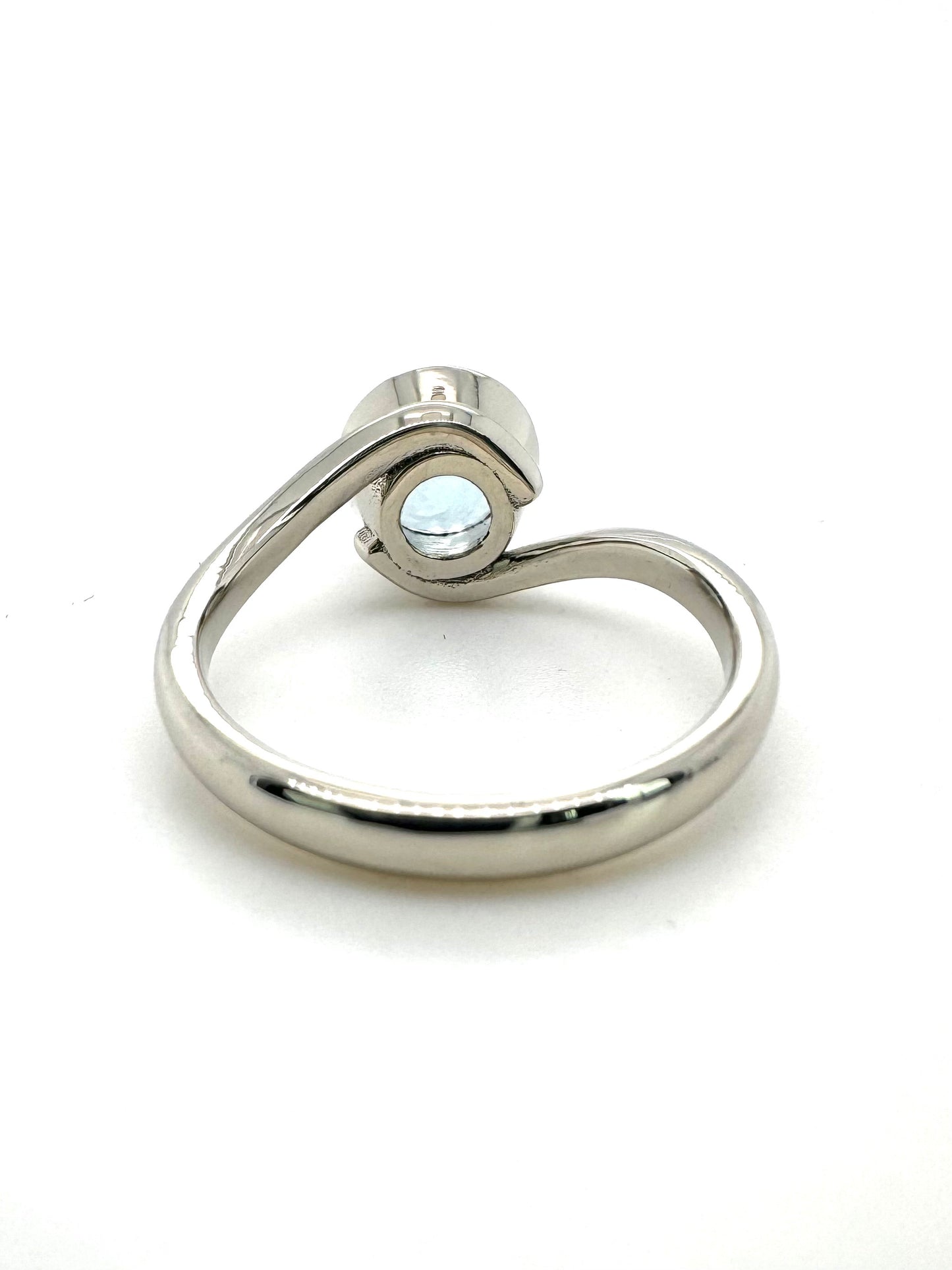 The Aquamarine Embrace Full Bezel (Ready to ship in size 5.75)