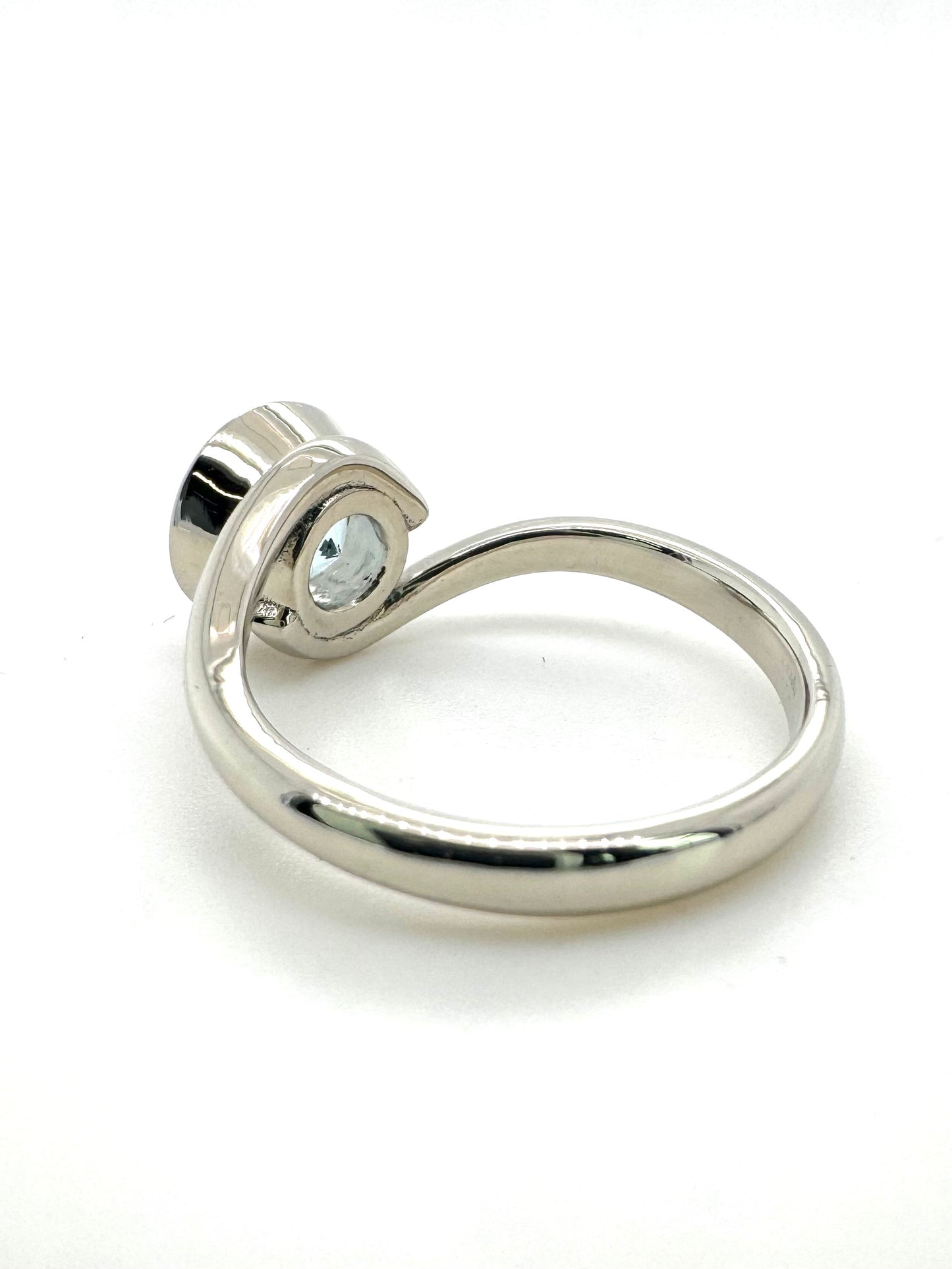 The Aquamarine Embrace Full Bezel (Ready to ship in size 5.75)