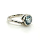 The Aquamarine Embrace Full Bezel (Ready to ship in size 5.75)