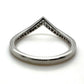 The Montana Sapphire Pointed Pavé Band (Ready to ship in size )